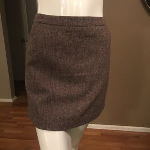 NWT H&M brown short pencil skirt